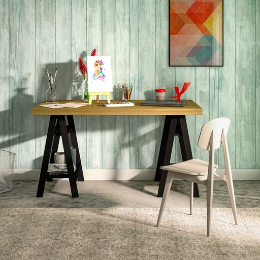  Sao Jose Desk - Elm/ Black, Stylish? Solved!