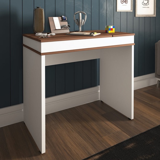  Marilia Desk - Ipe/ White, Adaptable? Solved!