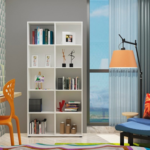  Itaborao Bookcase, White, Modern? Solved!