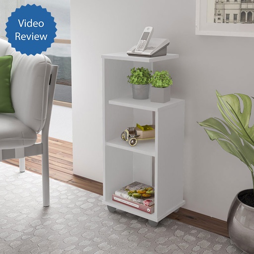 Montes Claros End Table - White, Stylish? Solved!