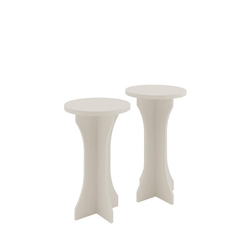 Carapicuiba End Tables - Off White