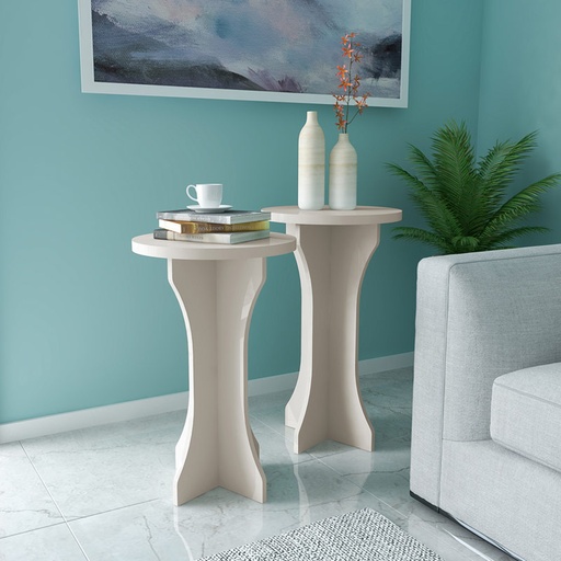 Carapicuiba End Tables - Off White, Modern? Solved!
