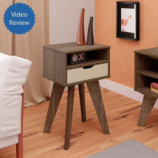 Campina Grande End Table - Cinnamon/ Off White, Classy? Solved!