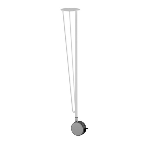 IKEA KRILLE Leg with Castor White, Shiny? Solved!