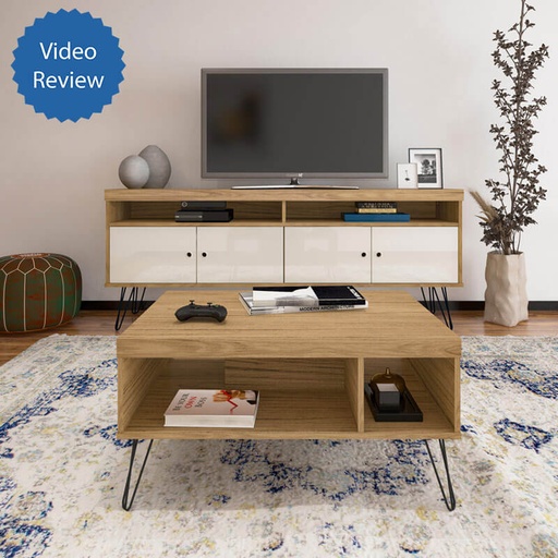 Liberty Tv Stand - Oak/ Off White, Trendy? Solved!