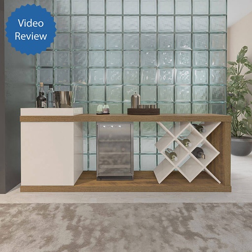 Sao Luis TV Stand Bar - Pine/ Off White, Aesthetic look? Solved!