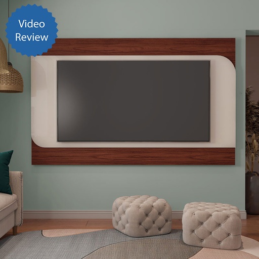 Fortaleza Tv Wall Panel - Cedar/ Off White, Stylish? Solved!