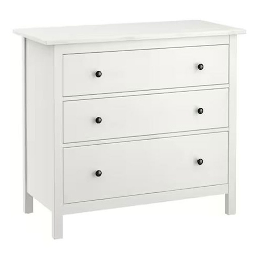 HEMNES Chest of 3 Drawers, White Stain