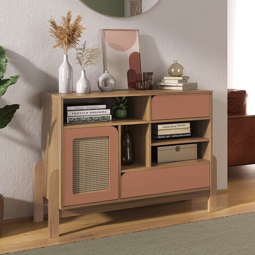 Igarassu Buffet Nature - Carvalho/Terracota, Wide space? Solved!