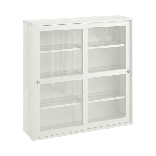 HAVSTA Glass-Door Cabinet White 121X35X123 cm